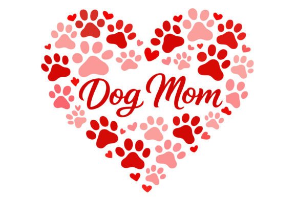 Charming Dog Mom Valentine SVG for Embroidery