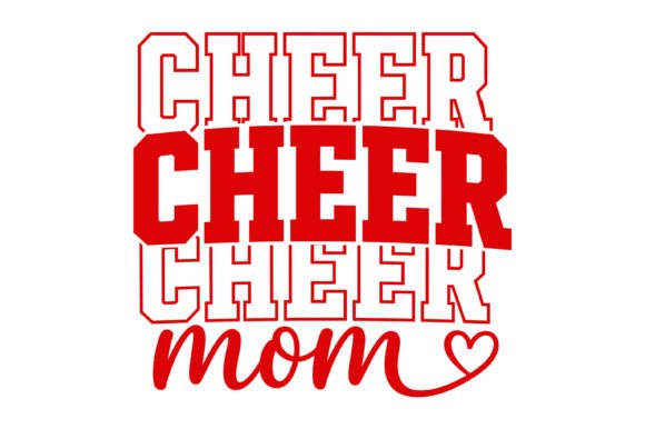 Cheer Mom Typography SVG: A Stylish Embroidery Choice