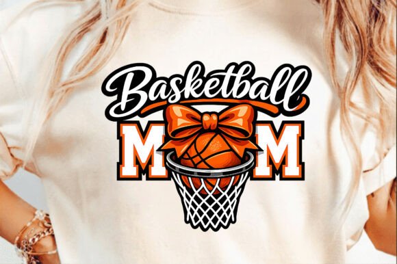 Cute and Playful: Basketball Mom Mama Mother's Day Png