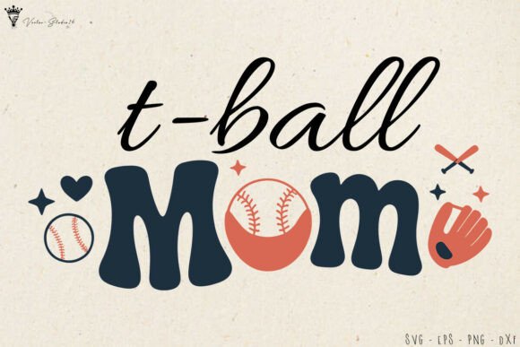 Cute T Ball Mom Baseball SVG: A Charming Embroidery Design