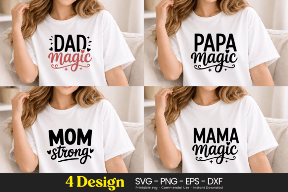 Dad Papa Mama Mom Magic SVG PNG Review