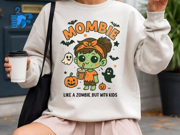 Halloween Mom Zombie SVG for Embroidery