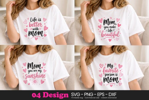 Heart Mom Typography: A Versatile Embroidery Design