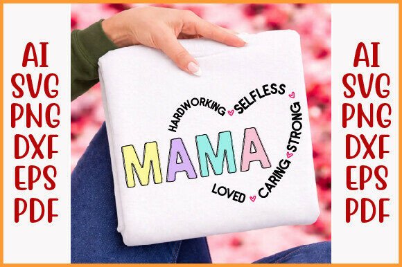 Mama Words Svg: A Heartfelt Embroidery Design