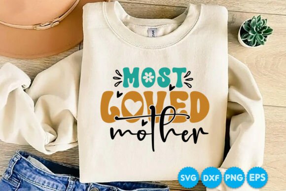 Most Loved Mother Retro SVG Design