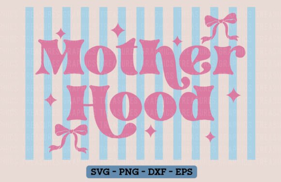 Retro Motherhood SVG PNG for Mother's Day