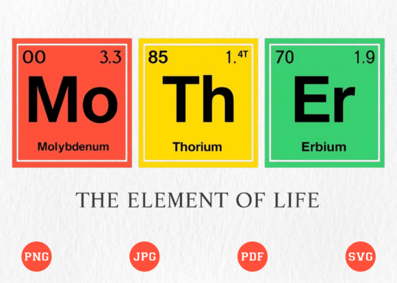 Review: Mother the Element of Life SVG, MOM PNG