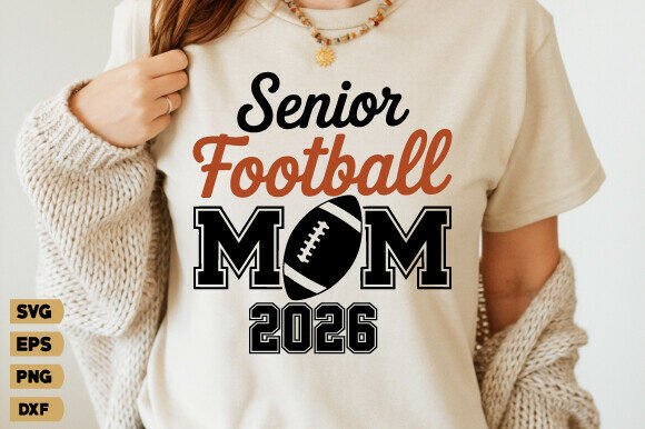 Senior Football Mom 2026 SVG: A Versatile Design