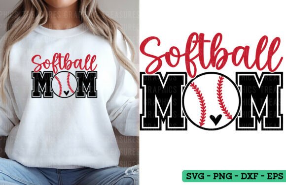 Softball Mom SVG for Embroidery Projects