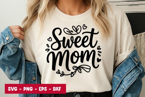 Sweet Mom Typography SVG PNG: A Versatile Design
